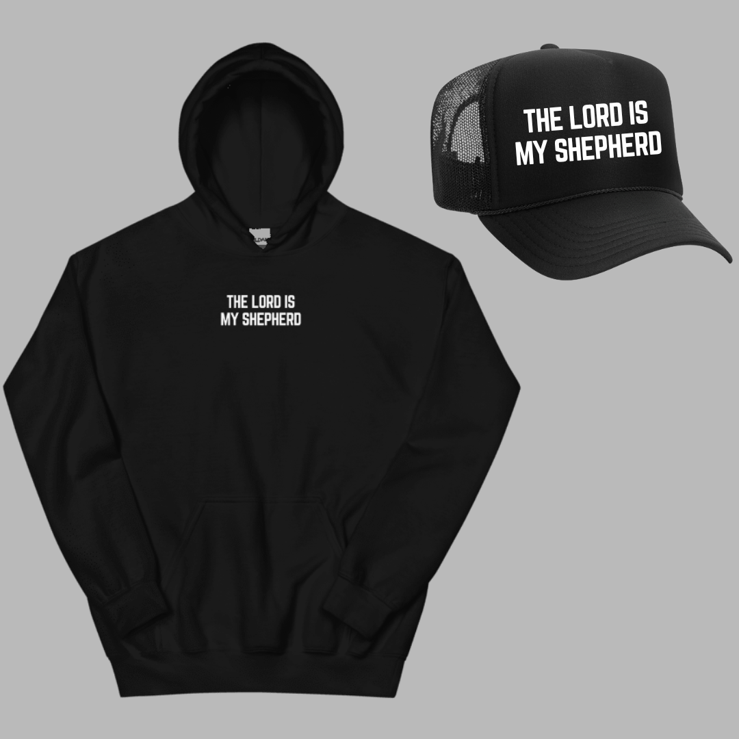 Psalms 23 Lyric Hoodie + Cap Combo