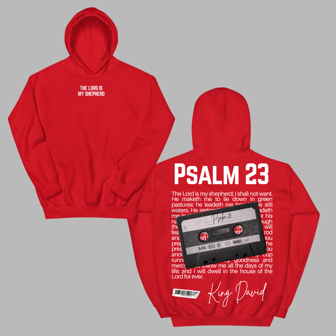 Psalms 23 Lyric Premium Hoodie